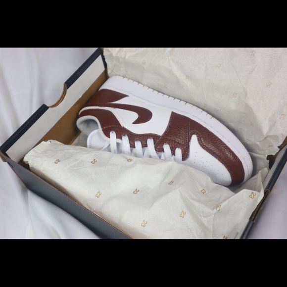 Jordan Shoes - Custom chocolate air Jordan 1 low